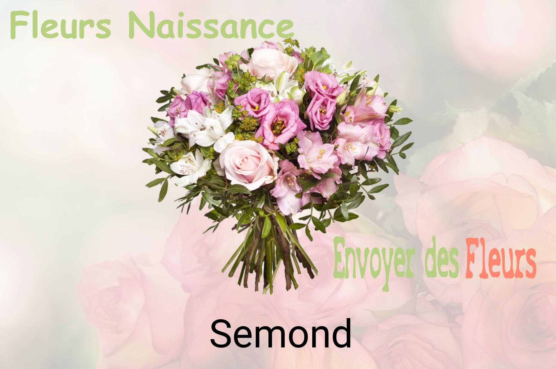 Bouquet de fleurs de naissance livré à Semond